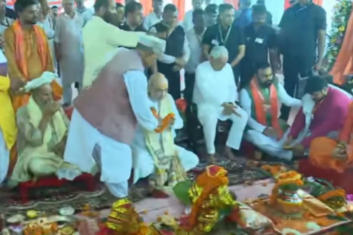 LIVE: मिथिला बिहार ही नहीं पूरे देश का गहना, पुनौरा धाम में बोले अमित शाह