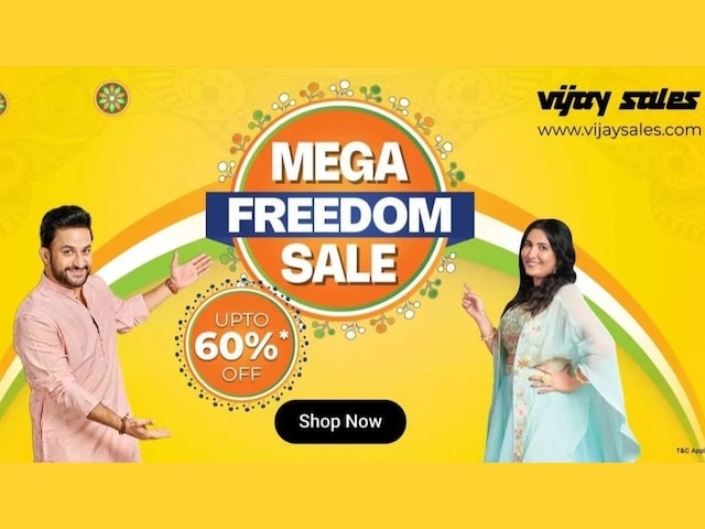 Bumper discount is available on Vijay Sales' Mega Freedom Sale, TV, washing machine Bumper discount is available on Vijay Sales' Mega Freedom Sale, TV, washing machine