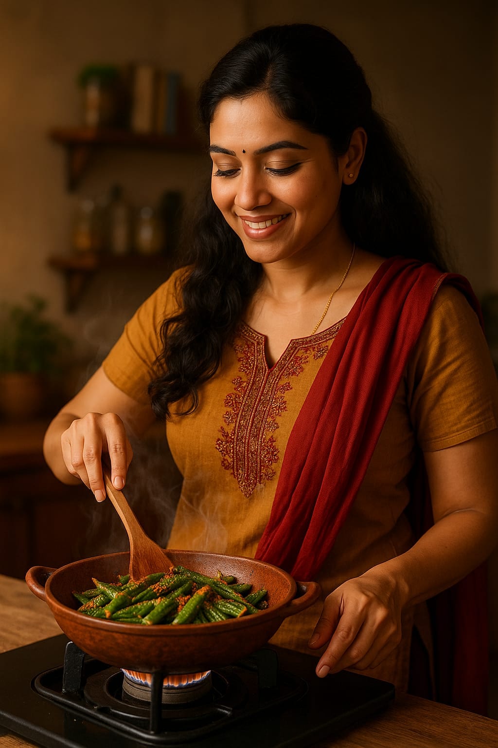 How to make Achari Bhindi Spicy Recipe. Khatti Tari Achari Bhendi Recipe 4