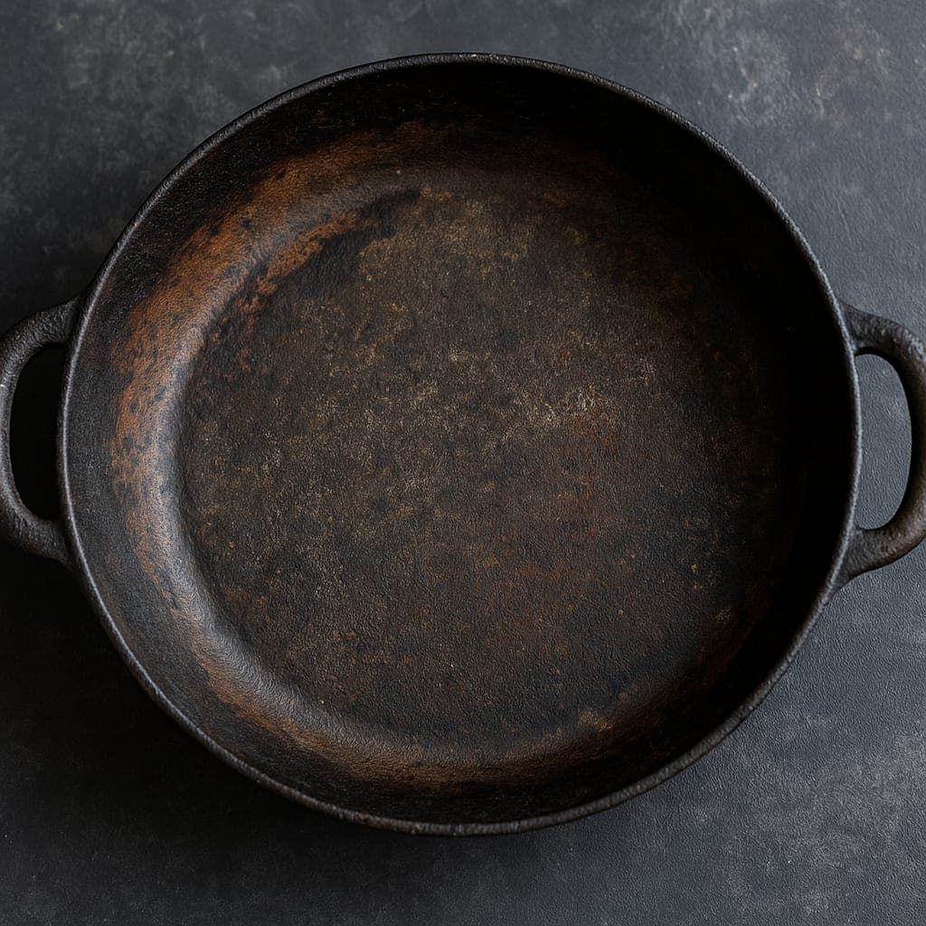 How to Clean Iron Kadai. Desi way to clean the iron pan easily 3