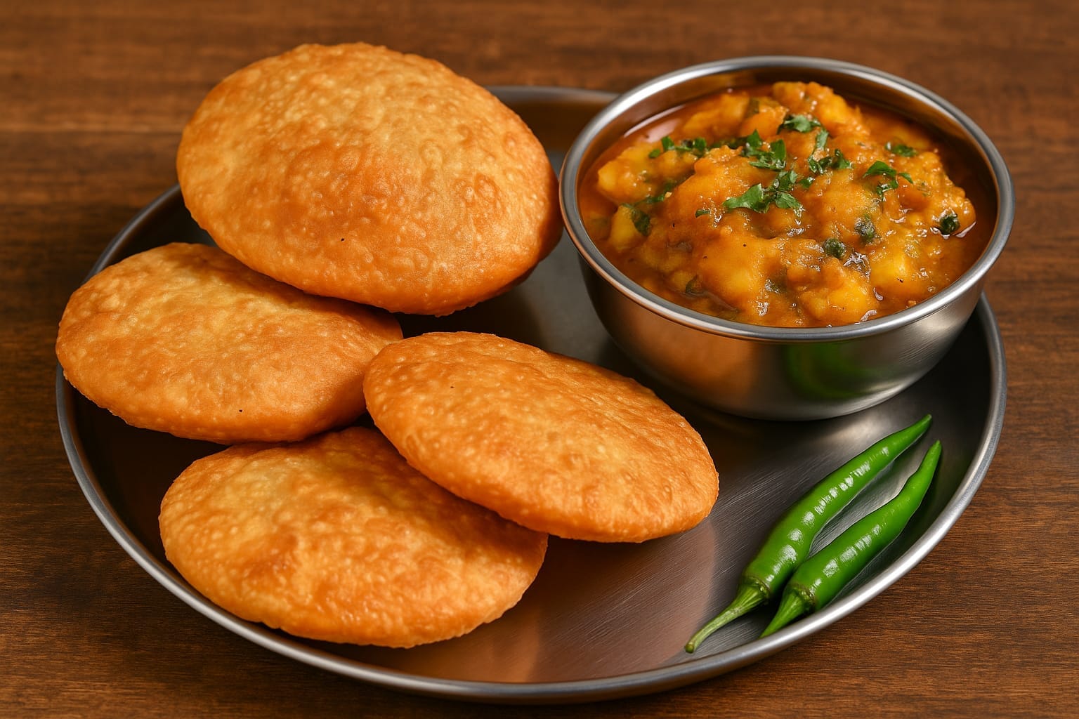 How to Make Halwai Style Club Kachori Aloo Sabzi at Home. Halwai Style Kachori and Potato Vegetable Recipe 3
