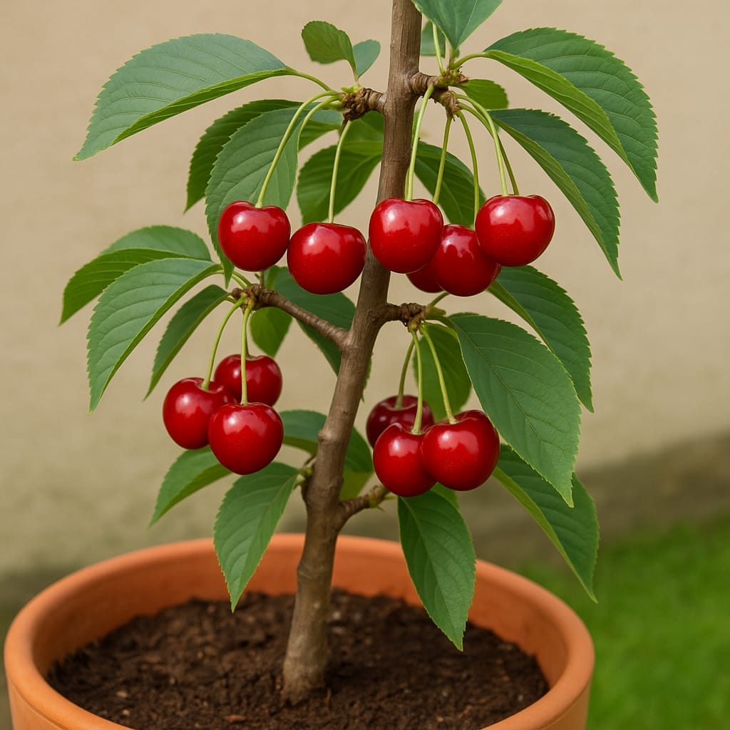 How to grow cherry at home. Easy way to grow cherries in pot at home 3
