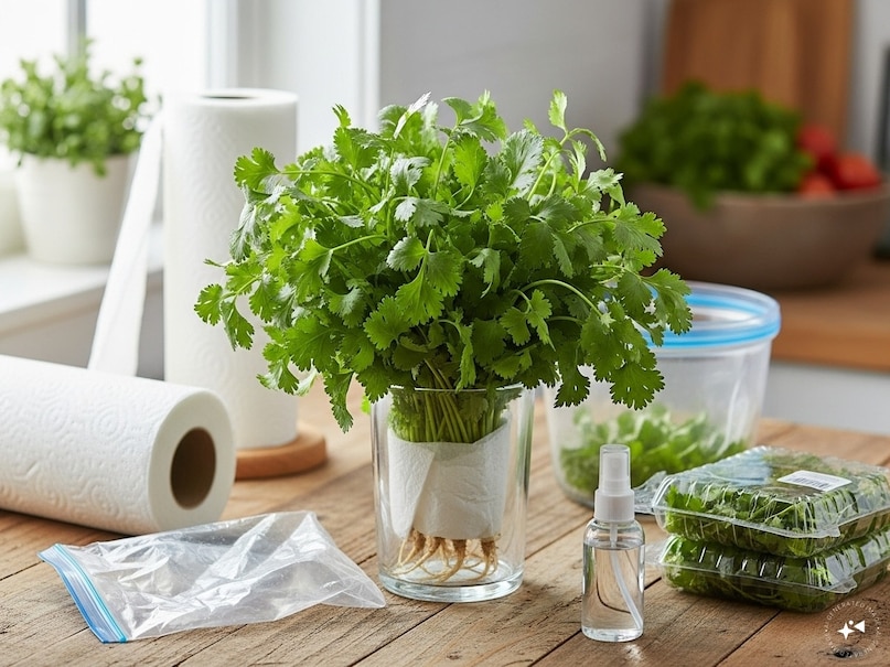 Easy ways to keep green coriander fresh, how to protect the coriander from getting spoiled, how to store dhania in friday, kitchen tips for fresh coriander, dhania fresh kaise rakhe ghar par Easy ways to keep green coriander fresh, how to protect the coriander from getting spoiled, how to store dhania in friday, kitchen tips for fresh coriander, dhania fresh kaise rakhe ghar par