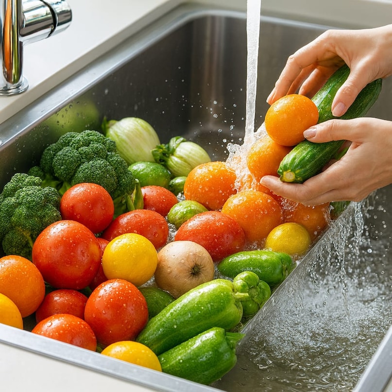 Vegetable wash tips, how to wash vegetables and fruits, how to wash vegetables and fruits, right way to wash vegetables in rain, how to clean fruits and vegetables at home