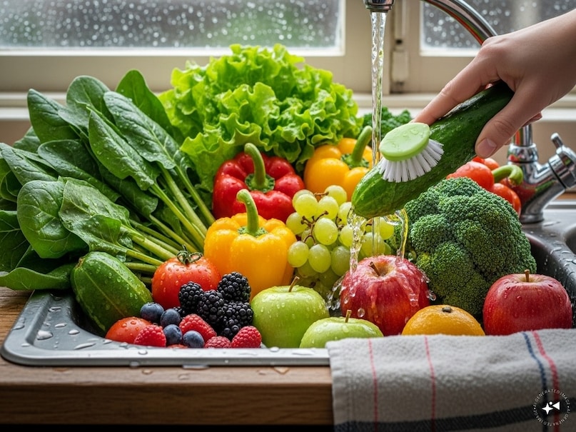   Vegetables and fruits were washed at mistakes, food safety tips in monsoon, home remedy for vegetable washing, how to disinfect vegetables and fruits, healthy kitchen tips for vegetables and fruits