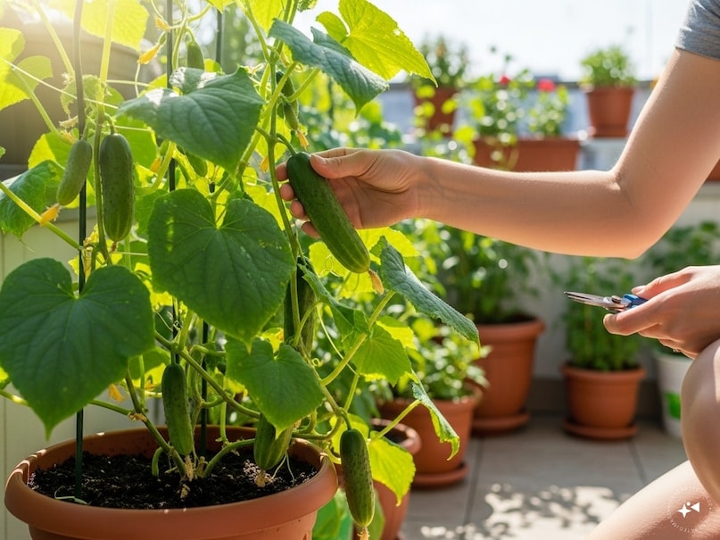 How to grow cucumber at home, how to grow cucumber in pots, cucumber gardening tips, terrace gardening cucumber, balcony gardening cucumber, method of growing cucumber at home, Grow Cucumber in Pot, ORGANIC CUCUCUMBER ANT HOME