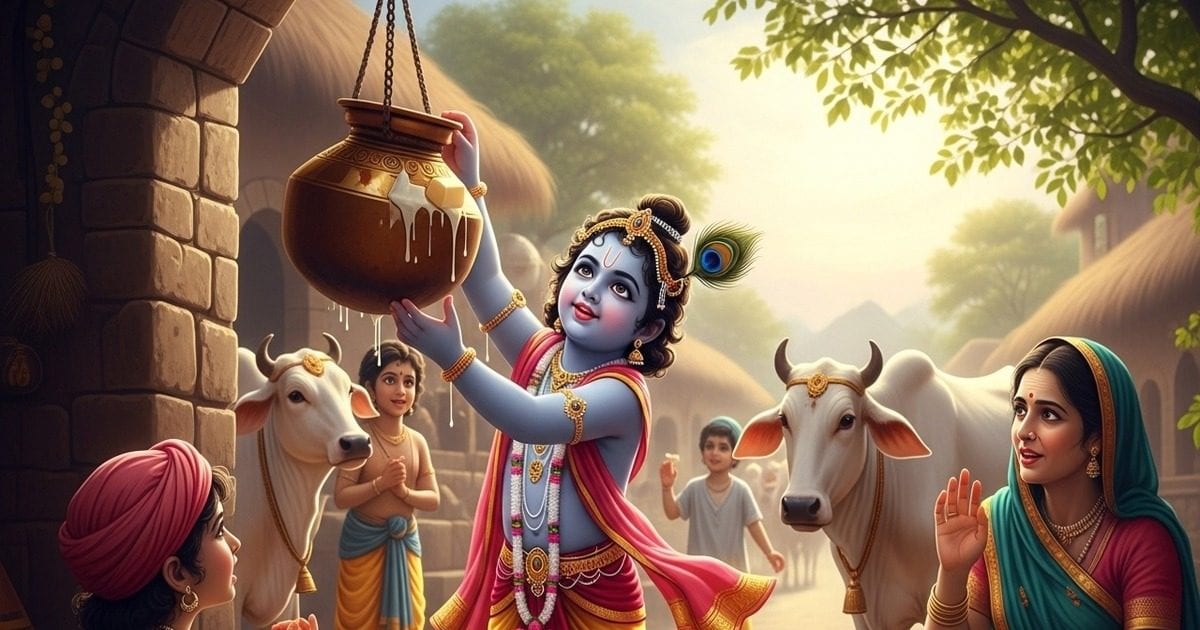 कृष्ण को माखन चोर क्यों कहते हैं? बचपन की नटखट लीलाओं से लेकर भक्तों के दिल में बसने तक की पूरी कहानी