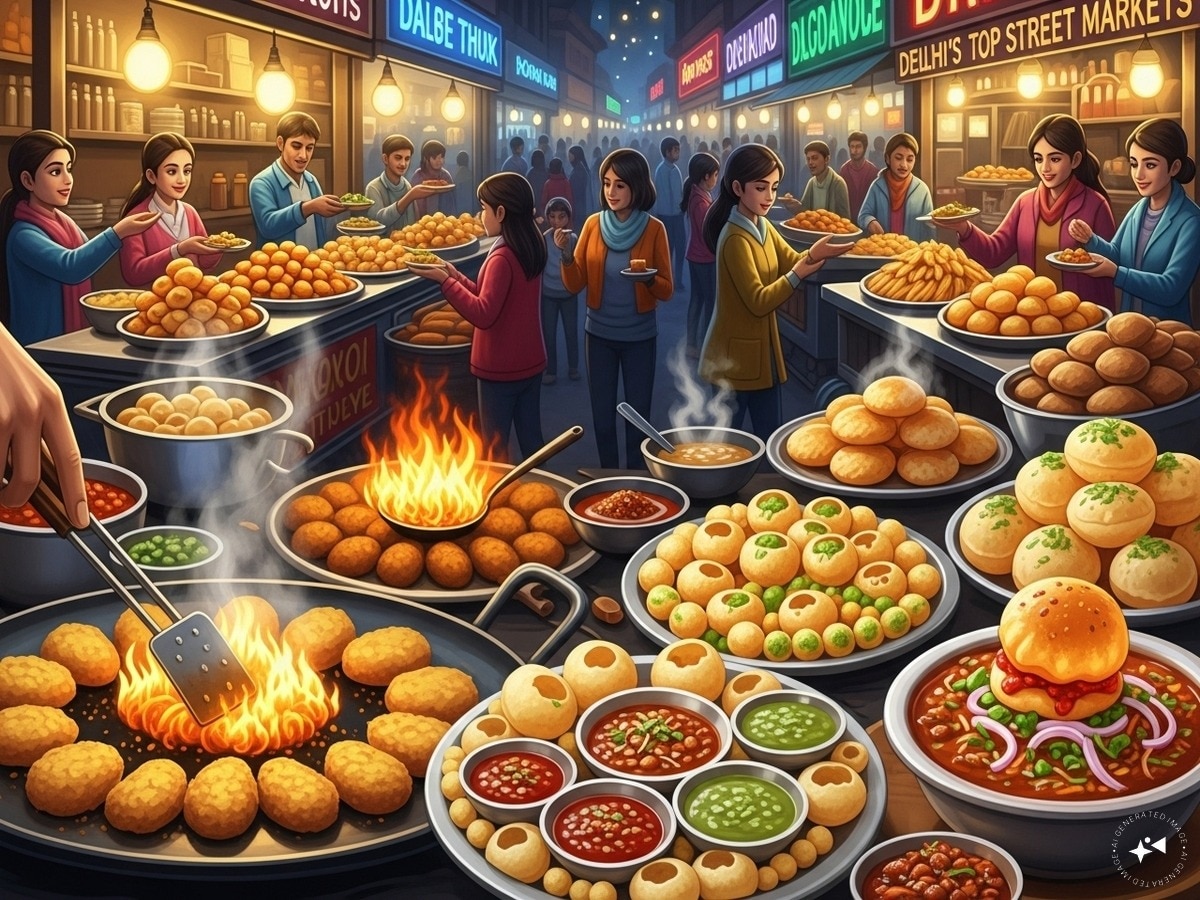 Best Street Food Places in Delhi. List of top 10 street food markets of Delhi 10