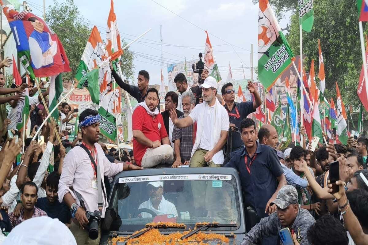 राहुल-तेजस्वी की यात्रा में बवाल! RJD विधायक का विरोध, पप्पू यादव बने 'रक्षक'