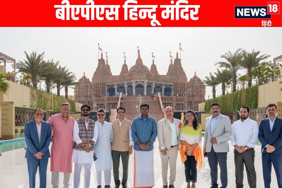 अबू धाबी के बीएपीएस हिंदू मंदिर पहुंचे के. अन्नामलाई