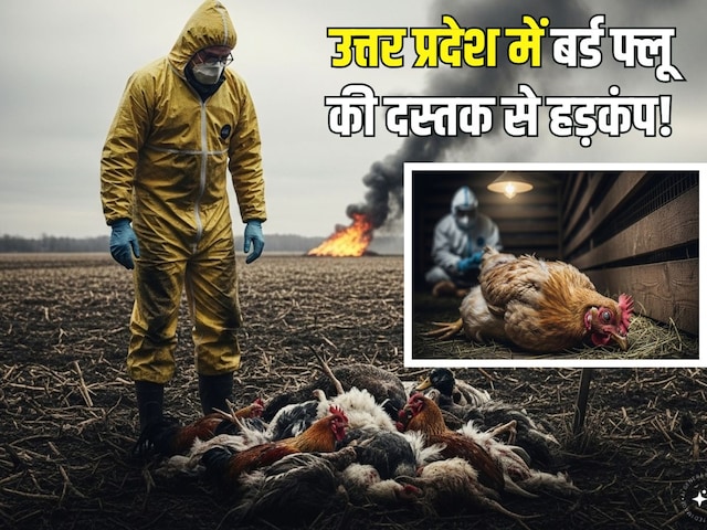 Bird flu knock in UP, 15000 Gurmi deaths, chicken eaters should be careful Bird flu knock in UP, 15000 Gurmi deaths, chicken eaters should be careful