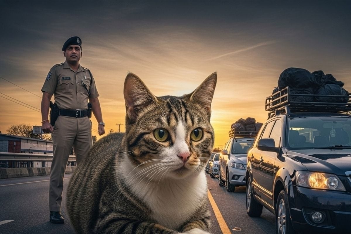 बिल्ली पाले एसपी साहब! कैट मैडम की सेवा में हाजिर 4 जवान, दूध-रोटी-पानी...