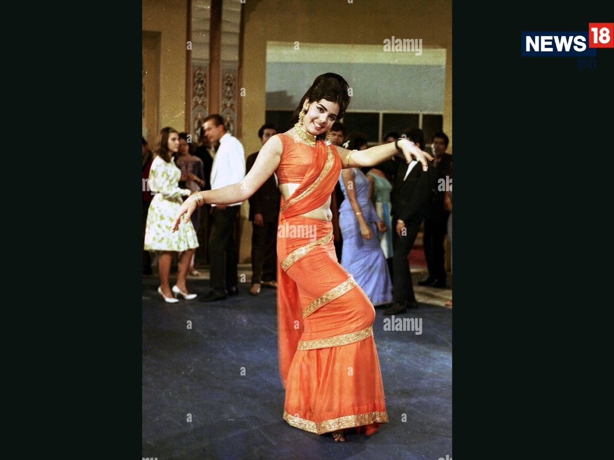 Retro Fashion: When there was a knock in an orange gown saree, Mallika of Hussan, Chhuris had gone on many hearts, even today trendy 3