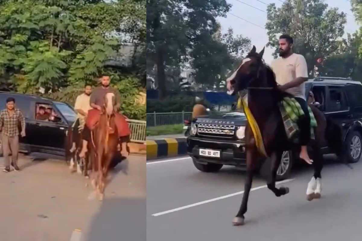 बाघ का करेजा... आगे बेटों की घुड़सवारी, पीछे-पीछे अनंत सिंह की गाड़ी