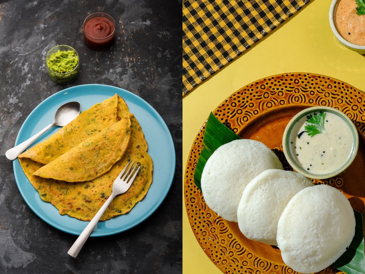 idli vs moong dal cheela health benefits 