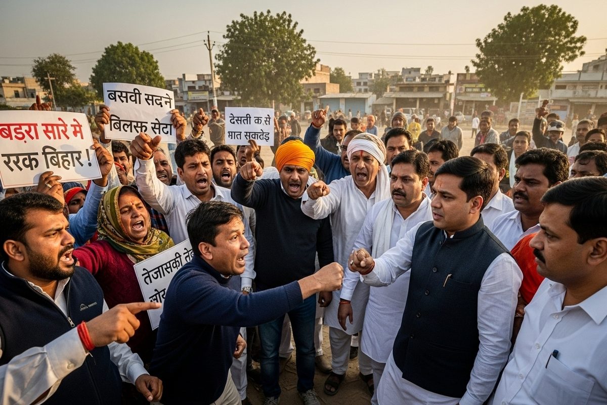 बिहार में जनता का फूटा गुस्सा! RJD विधायक को देख भड़के अनशनकारी,कहा-बदलाव जरू.