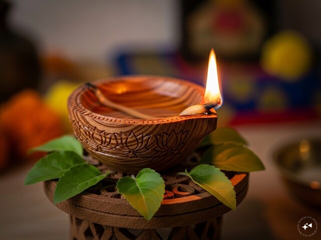 भाद्रपद में करें छोटा सा उपाय, तुलसी की लकड़ी का दीया जलाने से होगा धन लाभ!