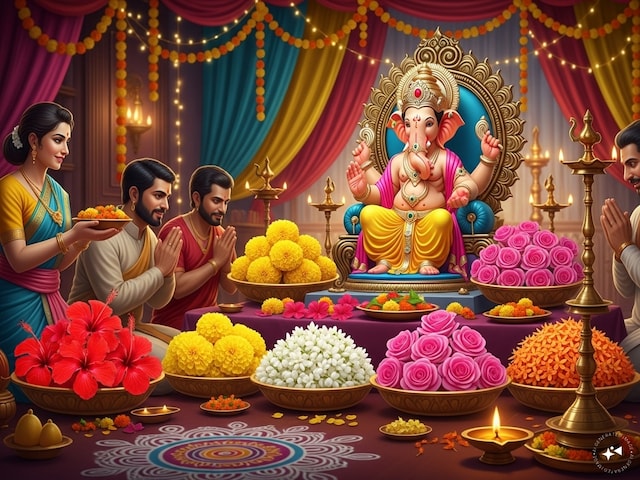 Ganesh Chaturthi 2025: भगवान गणेश को अर्पित करें ये 5 शुभ फूल, मिलेगी कृपा Ganesh Chaturthi 2025: भगवान गणेश को अर्पित करें ये 5 शुभ फूल, मिलेगी कृपा