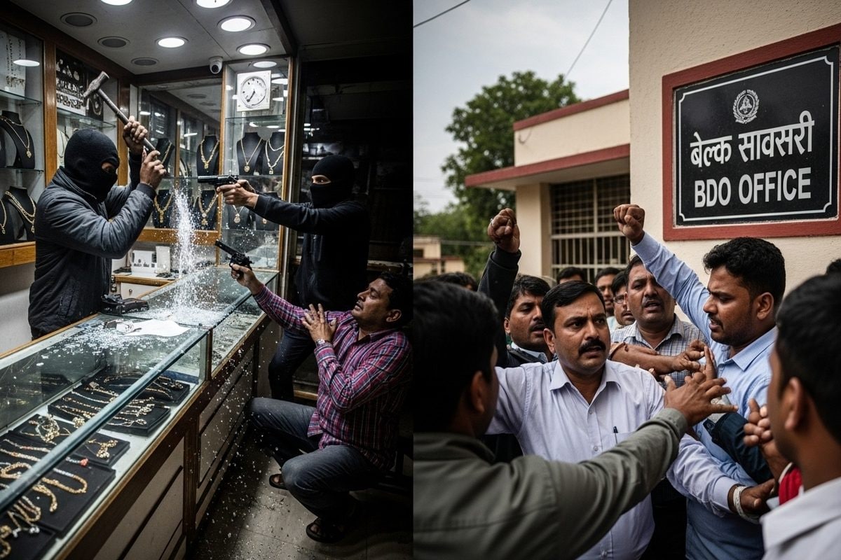 दो वारदातों से दहला बिहार! ज्वेलरी शॉप मालिक पर बरसी गोलियां, BDO से मारपीट