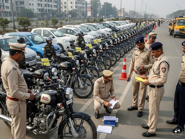 गाजियाबाद का 100+ चालान क्लब, ट्रैफ‍िक पुलिस की हिट लिस्ट में कौन सी गाड़‍ियां