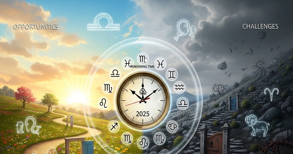 मिलेंगे मौके या होंगी चुनौतियां? जानिए आपकी राशि के अनुसार 2025 का बचा समय कैसा होगा और कैसी होगी ज़िंदगी