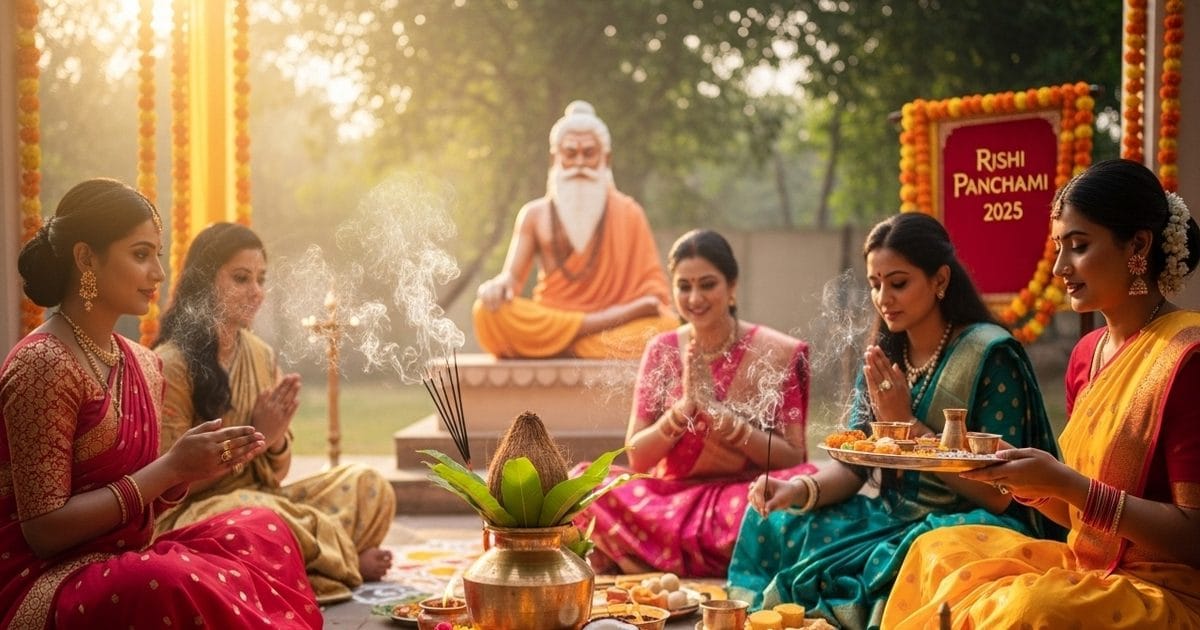 Rishi Panchami 2025 : महिलाओं के लिए खास है ऋषि पंचमी 2025, जानिए इसका कारण, पूजा की विधि और सही समय