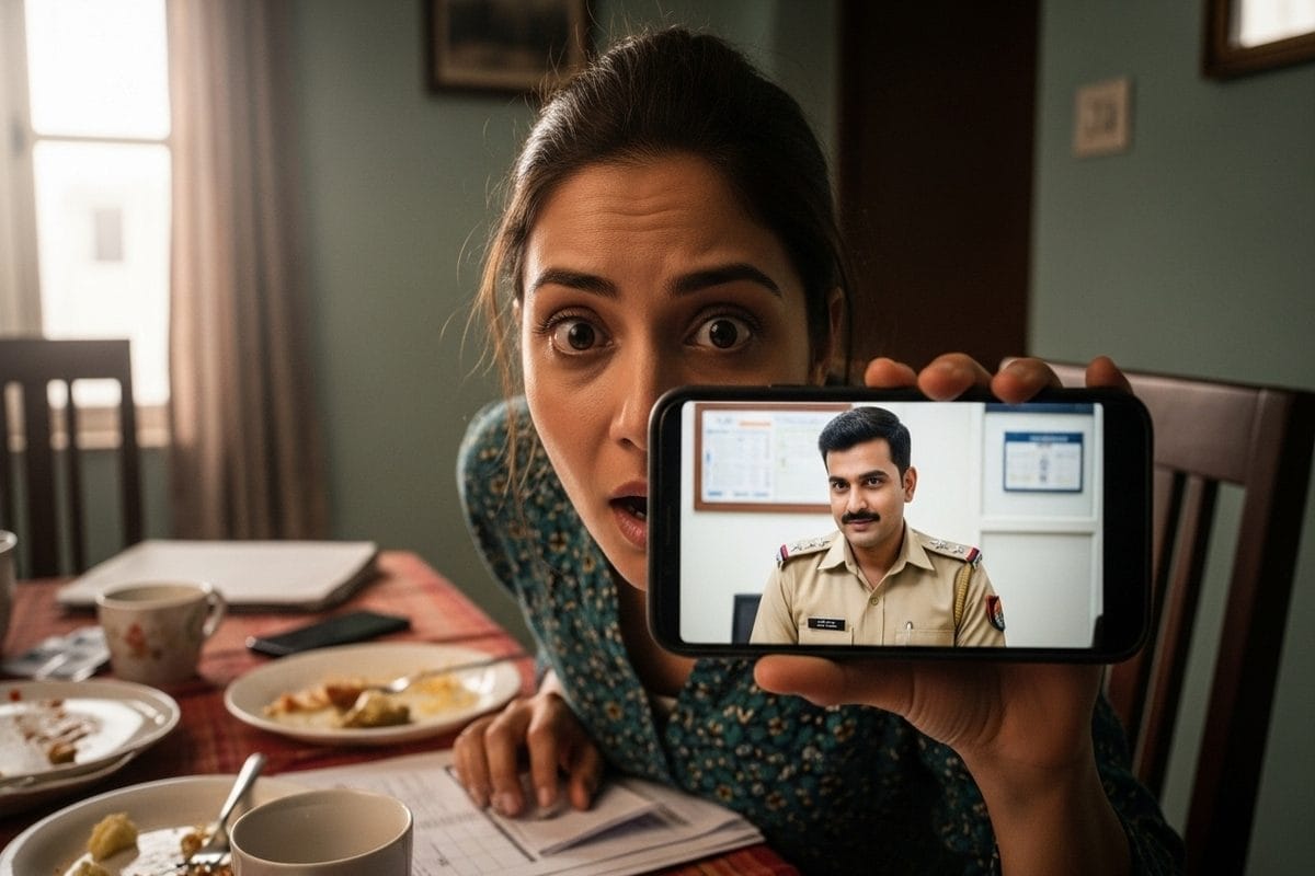 महिला को आया वीडियो कॉल पुलिस यूनिफॉर्म में पति को देख रह गईं भौंचक फिर