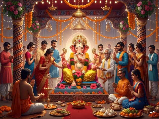 इस गांव में गणेश चतुर्थी की अनूठी परंपरा,गांव में स्थापित होती है एक मूर्ति