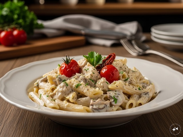 Restaurant -like creamy white sauce pasta now make at home in simple steps Restaurant -like creamy white sauce pasta now make at home in simple steps