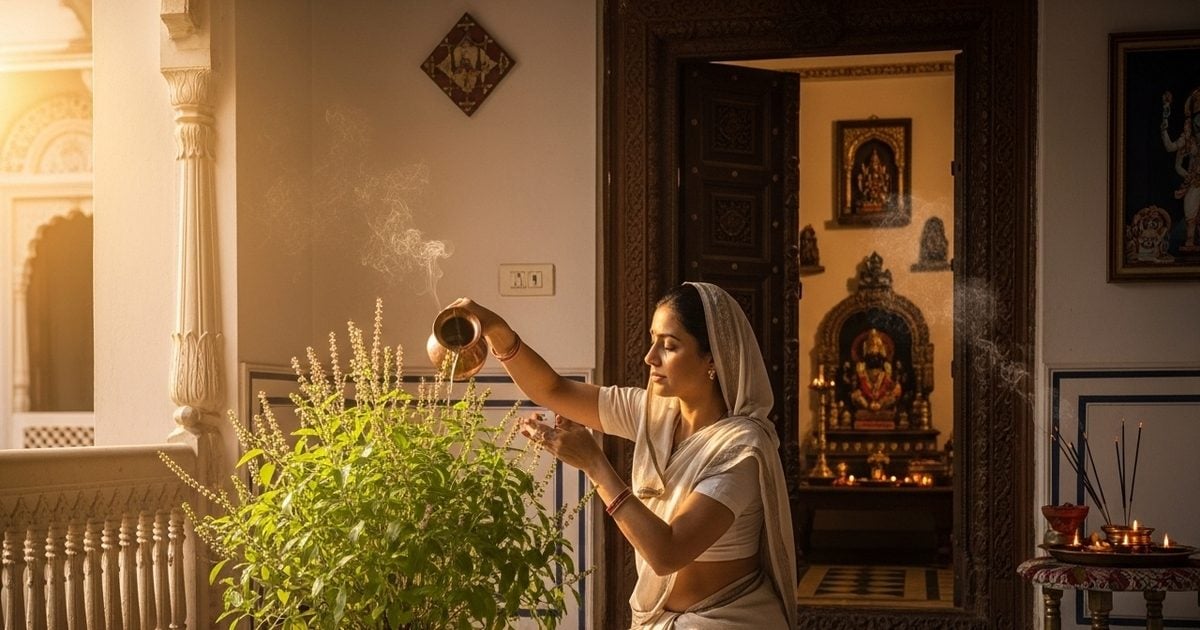 घर में तुलसी को जल चढ़ाने के नियम: किस दिन चढ़ाएं, किस दिन नहीं, मिलेगा स्वास्थ्य लाभ और दूर होंगी नकारात्मक ऊर्जा