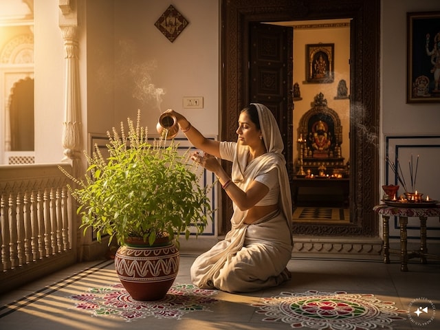 घर में तुलसी को जल चढ़ाने के नियम: किस दिन चढ़ाएं, किस दिन नहीं, जानें सबकुछ