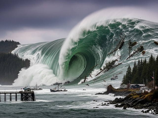 Alaska shaken before Trump-Putin meeting, tsunami wave arose 100 feet high Alaska shaken before Trump-Putin meeting, tsunami wave arose 100 feet high