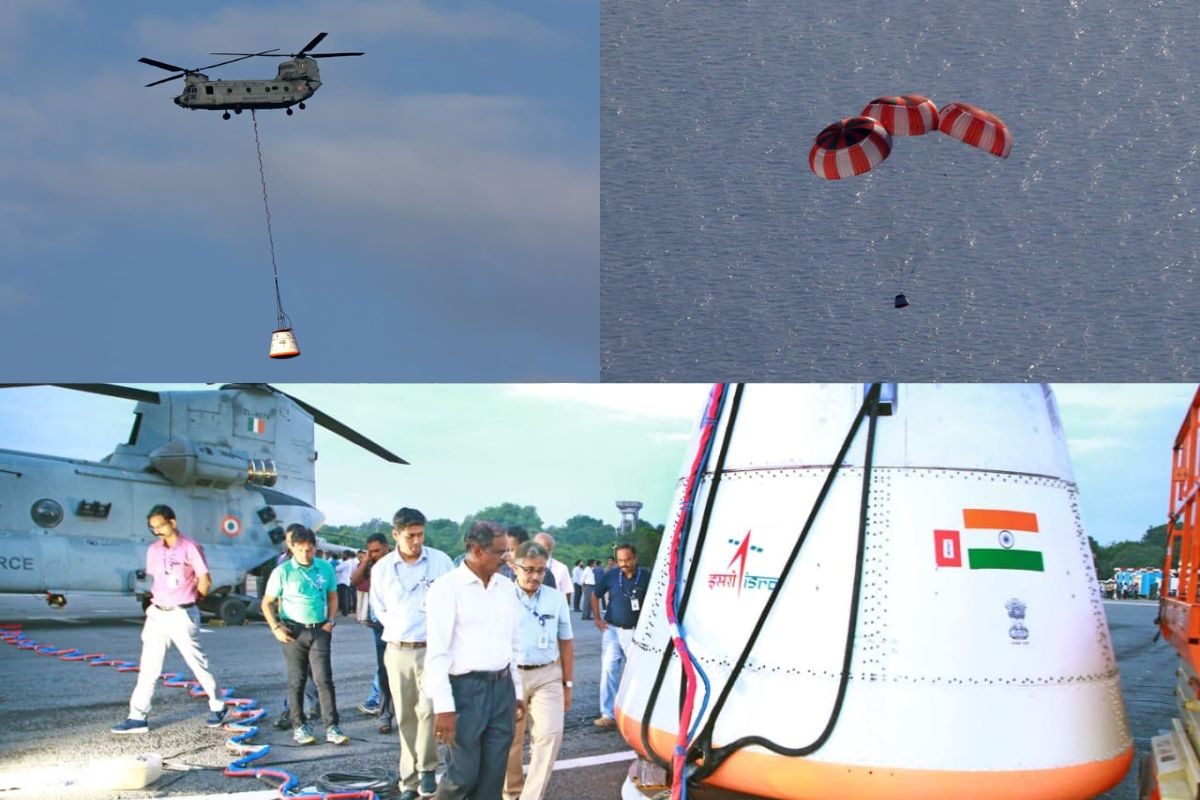 ISRO का बड़ा धमाका पहला एयर ड्रॉप टेस्ट सफल गगनयान मिशन का काउंटडाउन शुरू