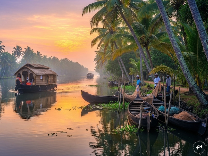Kovalam Beach: It is one of the most beautiful beautiful beaches in India. Where coconut trees and blue water attract tourists. If you are a lover, then once you must go here. (Image-ai)