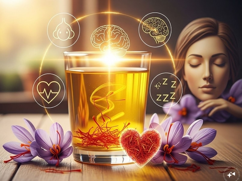 If saffron is consumed by mixing with warm water every morning, then there are many changes in the skin. Skin is glow and at the same time the problem of acne ends. (Image-ai) If saffron is consumed by mixing with warm water every morning, then there are many changes in the skin. Skin is glow and at the same time the problem of acne ends. (Image-ai)