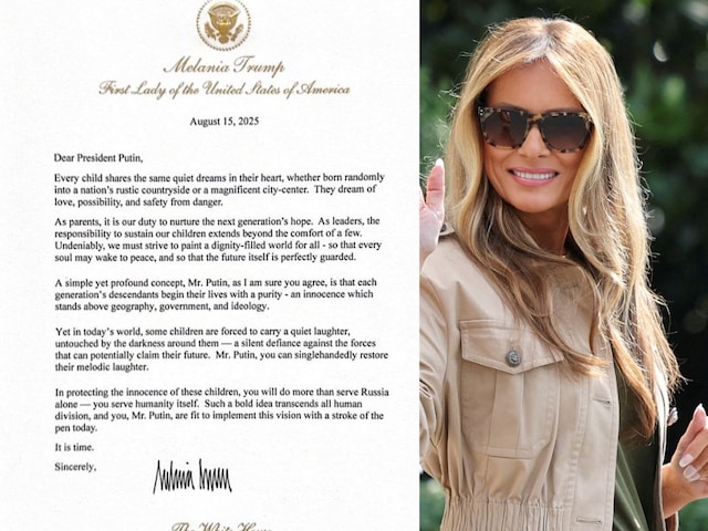 Dear Putin ... Melania Trump's letter, which is heavy on hundred peace talks Dear Putin ... Melania Trump's letter, which is heavy on hundred peace talks