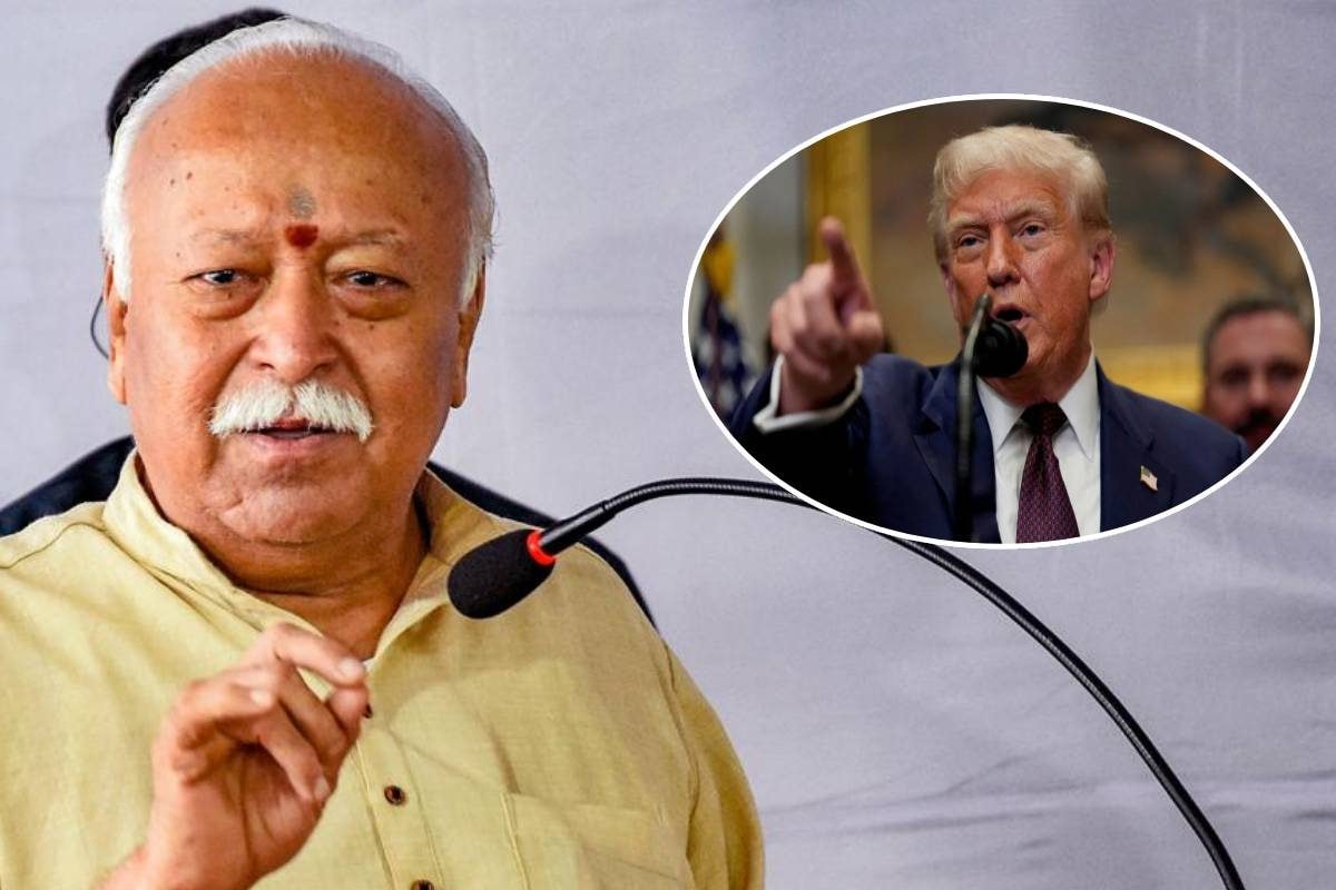 दुनिया में कई बड़ी ताकतें लेकिन मोहन भागवत ने बिना नाम लिए ट्रंप को लताड़ा
