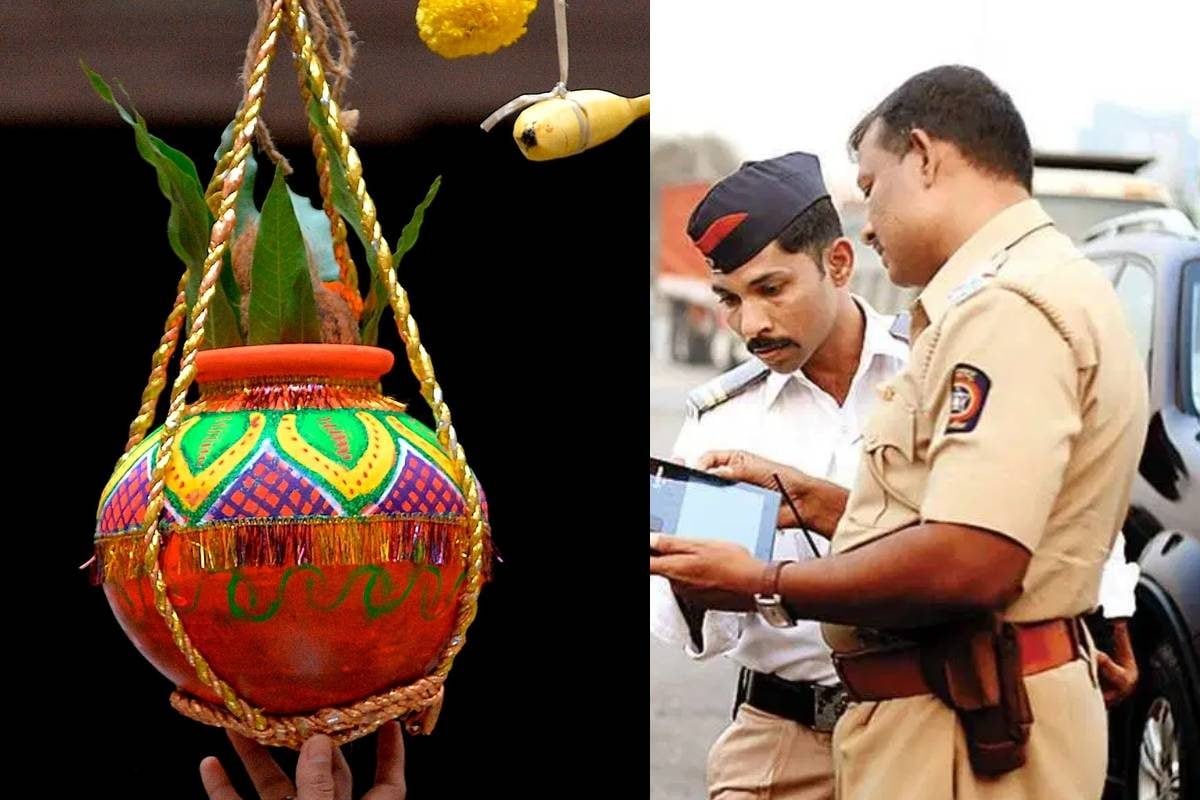 इधर गोविंदा फोड़ रहे थे मटकी, ट्रैफिक पुलिस ने 24 घटों में काटे 10 हजार चालान