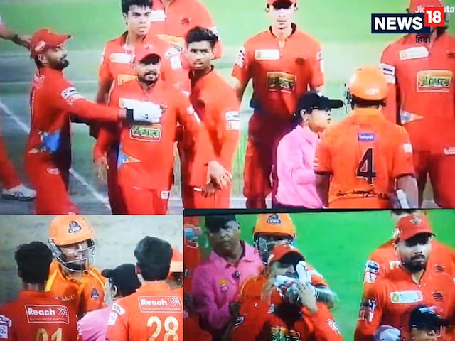 Ruckus in Delhi Premier League, Nitish Rana shut down bowler's mouth Ruckus in Delhi Premier League, Nitish Rana shut down bowler's mouth