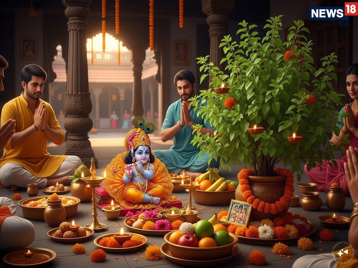 krishna janmashtami 2025 Tulsi Bhog