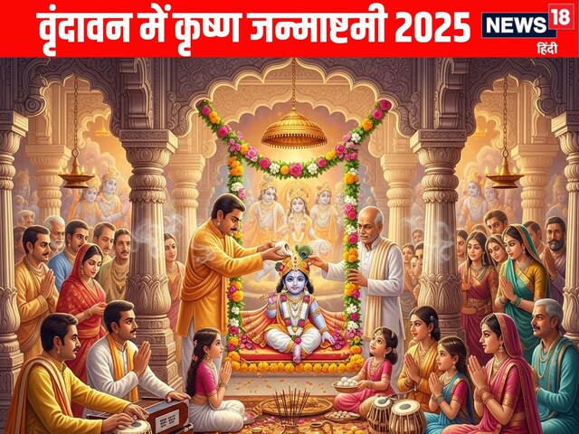 वृंदावन में कृष्ण जन्माष्टमी कब?, यहां साल में एक बार होती है मंगला आरती वृंदावन में कृष्ण जन्माष्टमी कब?, यहां साल में एक बार होती है मंगला आरती