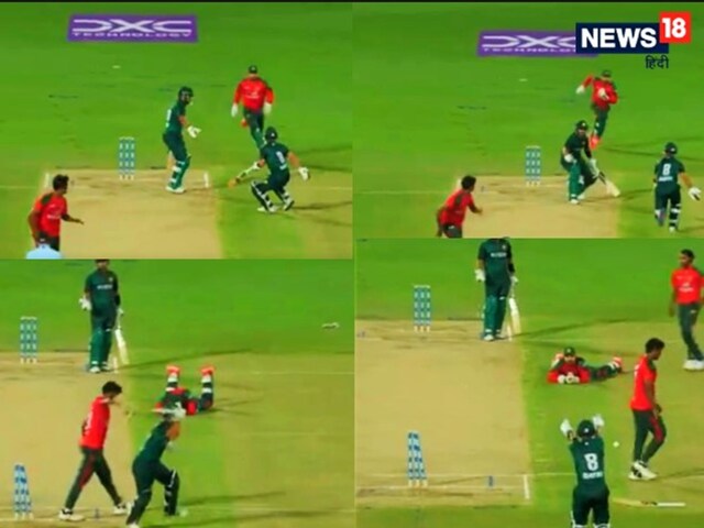 तुझे सुनाई नहीं देता...पाकिस्तानी खिलाड़ी ने आउट होने के बाद जमकर काटा बवाल