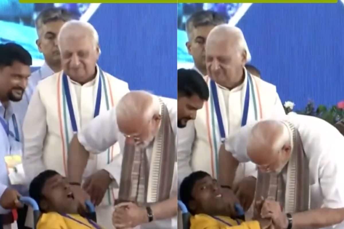 मंच पर आया शख्स फिर PM मोदी हो गए एक्टिव दिल छू लेगा ये वीडियो