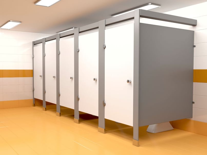 Why does public toilet doors gap down? 99% people will not know 6
