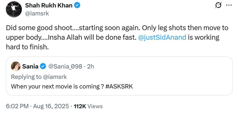 Shah rukh khan movie king, movie king update, आस्क एसआरके, Shah rukh khan