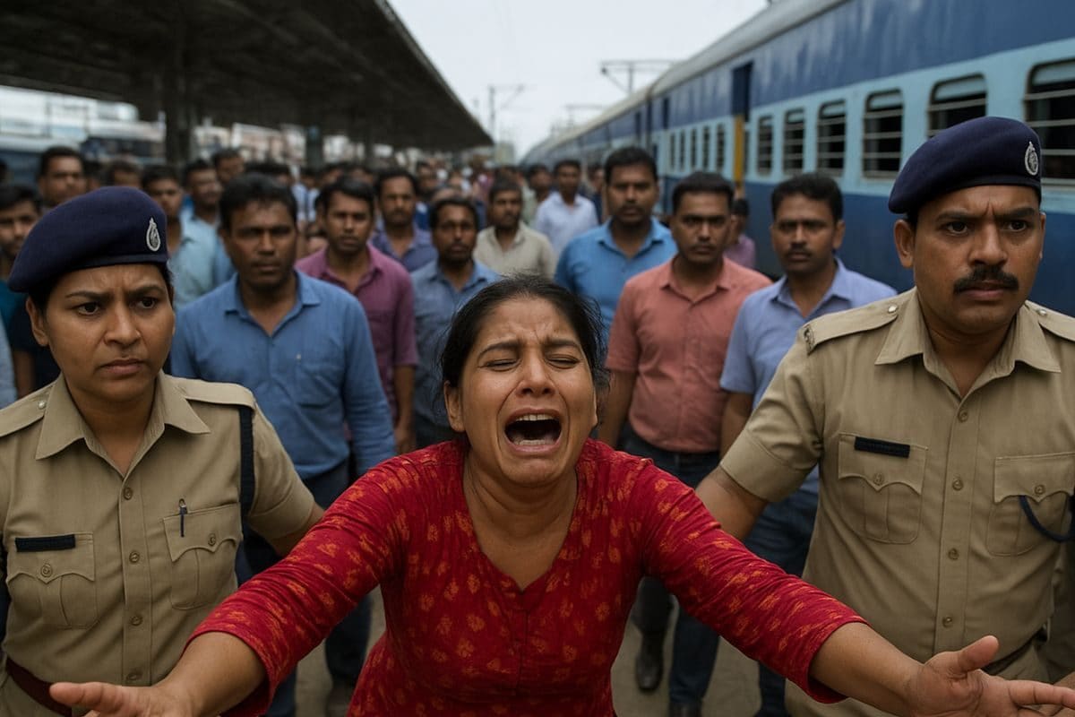 पटना जंक्शन पर बाथरूम गई महिला, बाहर निकलते ही चीख पड़ी, GRP की फूली सांसें