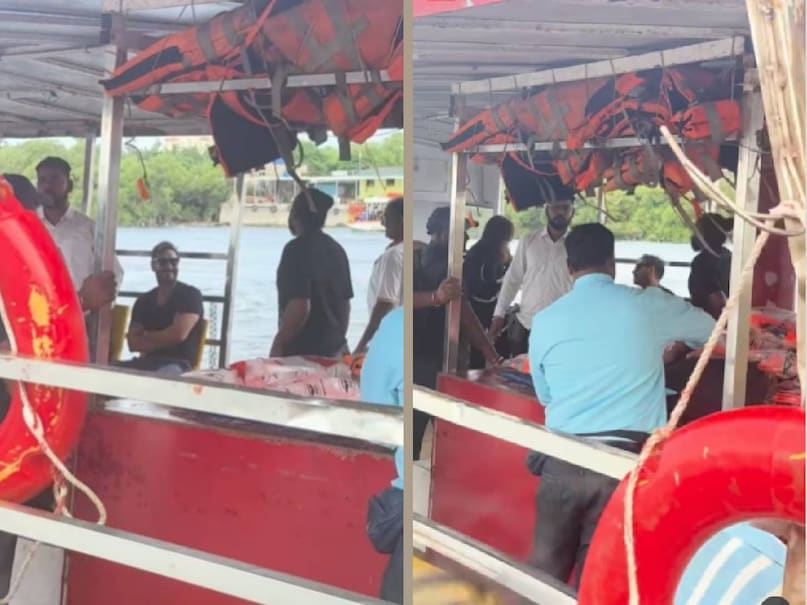 ajay devgn ferry ride versova mumbai pic viral ajay devgn ferry ride versova mumbai pic viral