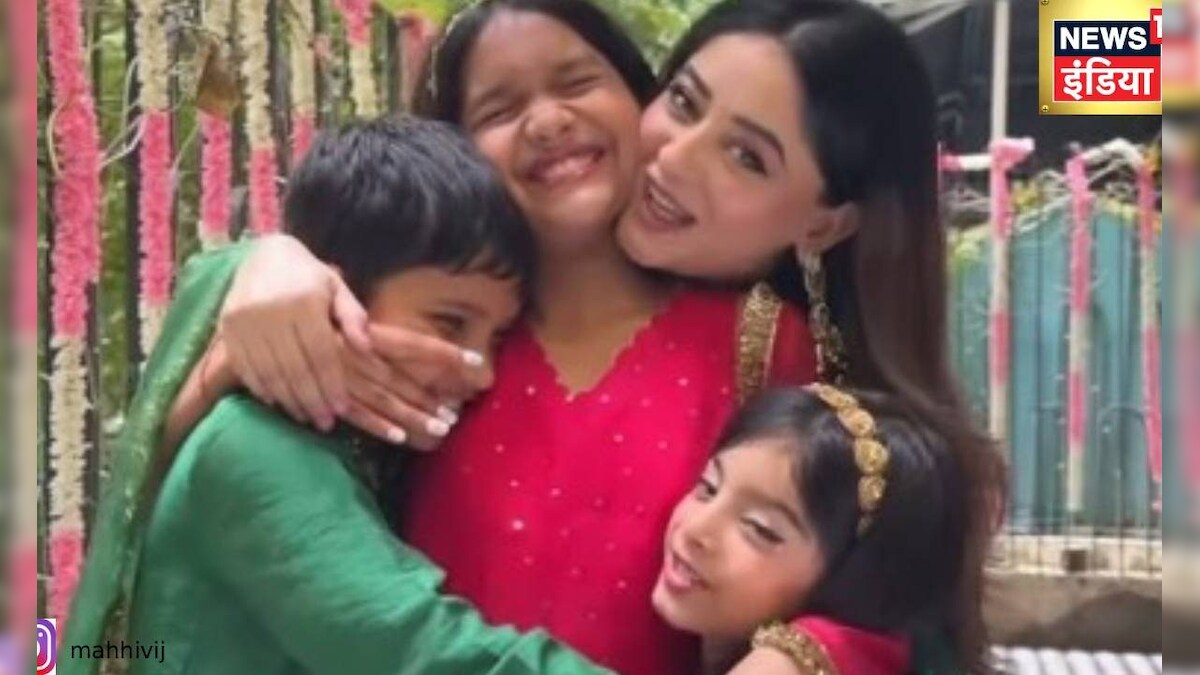 Sadhana Sargam’s song recreate, Mahi Vij absorbed in devotion with children