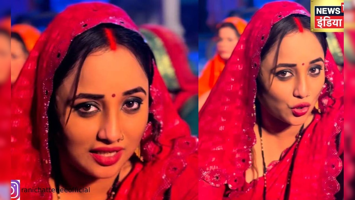 Rani Chatterjee made Litti Chokha on set, celebrated celebrations with close people, winning heart video