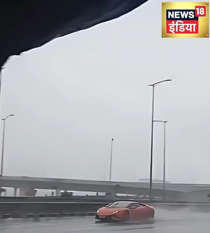 Video: 8.70 करोड़ की लेम्बोर्गिनी का ऐसा हाल, बारिश में फर्राटे काटना पड़ा महंगा, चूर-चूर हो गई कार
